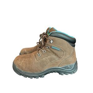 Hytest Women's‎ Amber 6" Steel Toe Leather Work Boots  US Sz 6.5